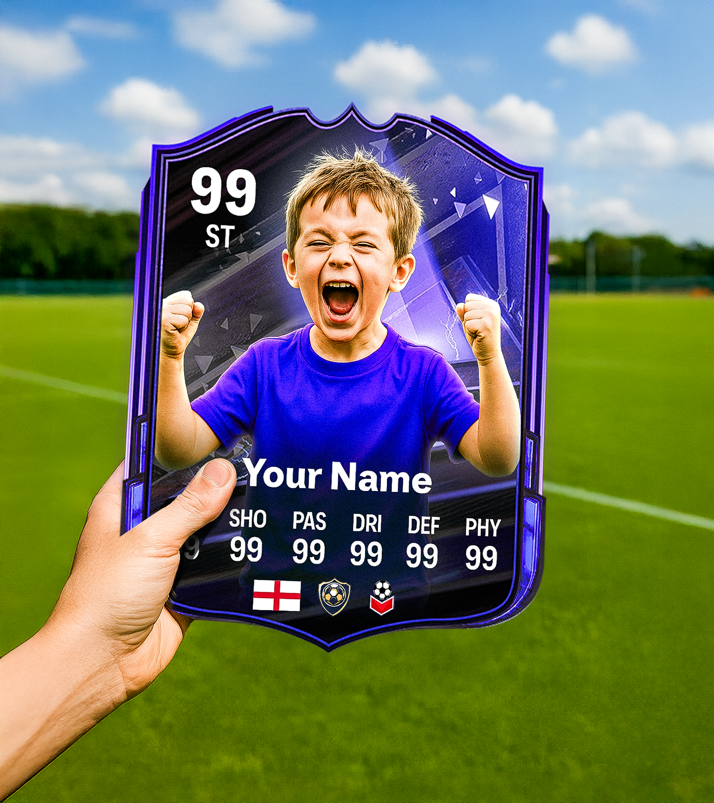 Cosmic Breakers Printed Football Card