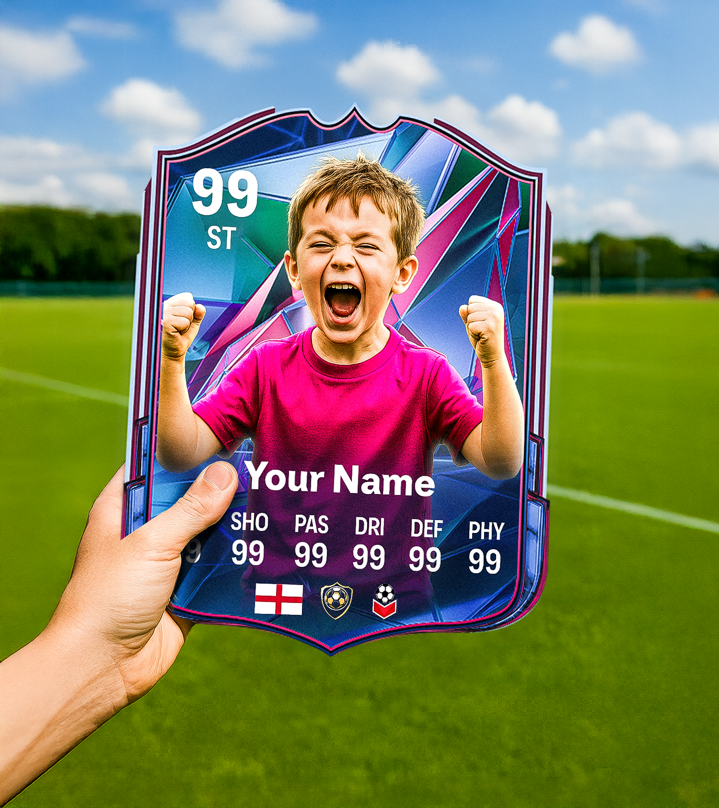 Crystal Glass Printed Card