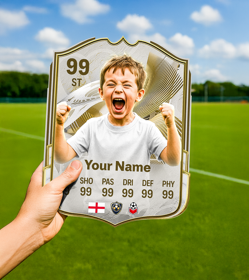 Icon Printed Football Card