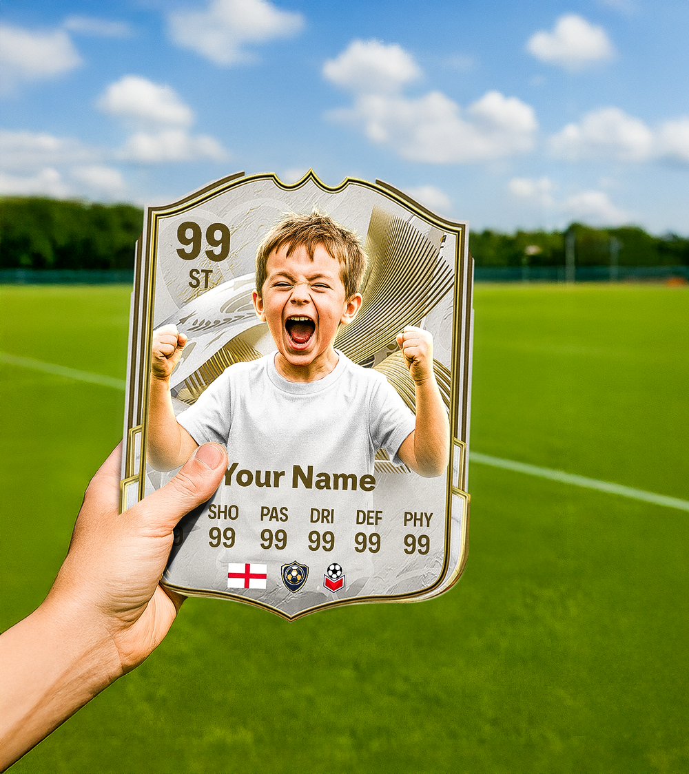 Icon Printed Football Card