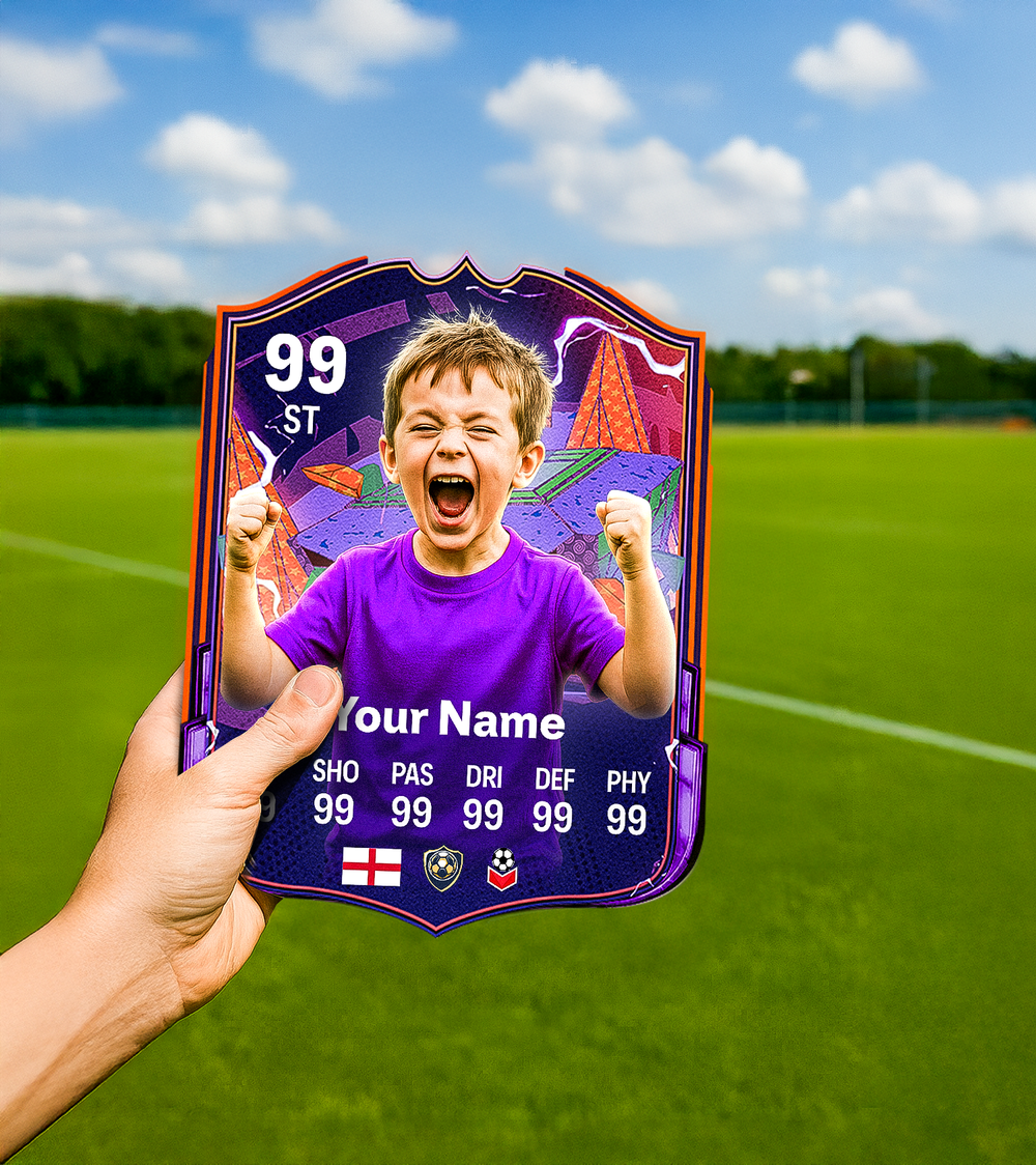 Hero Printed Football Card