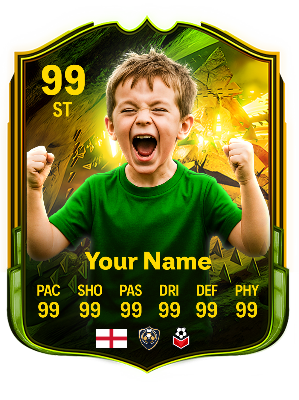 Samba Squad Printed Football Card