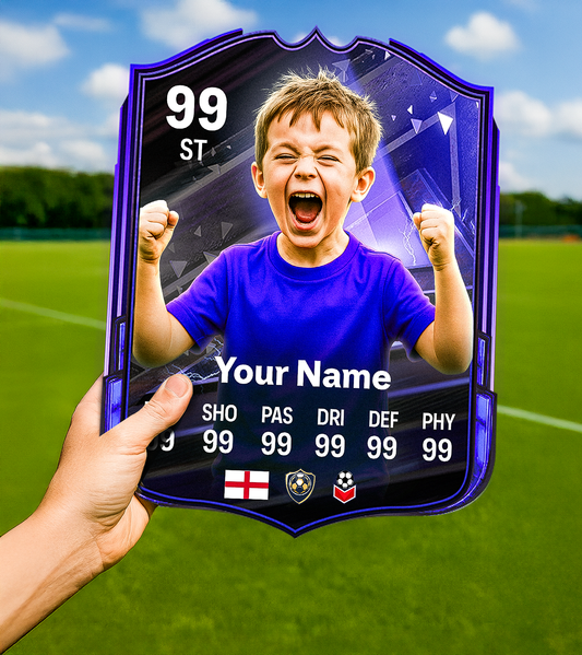 Cosmic Breakers Printed Football Card