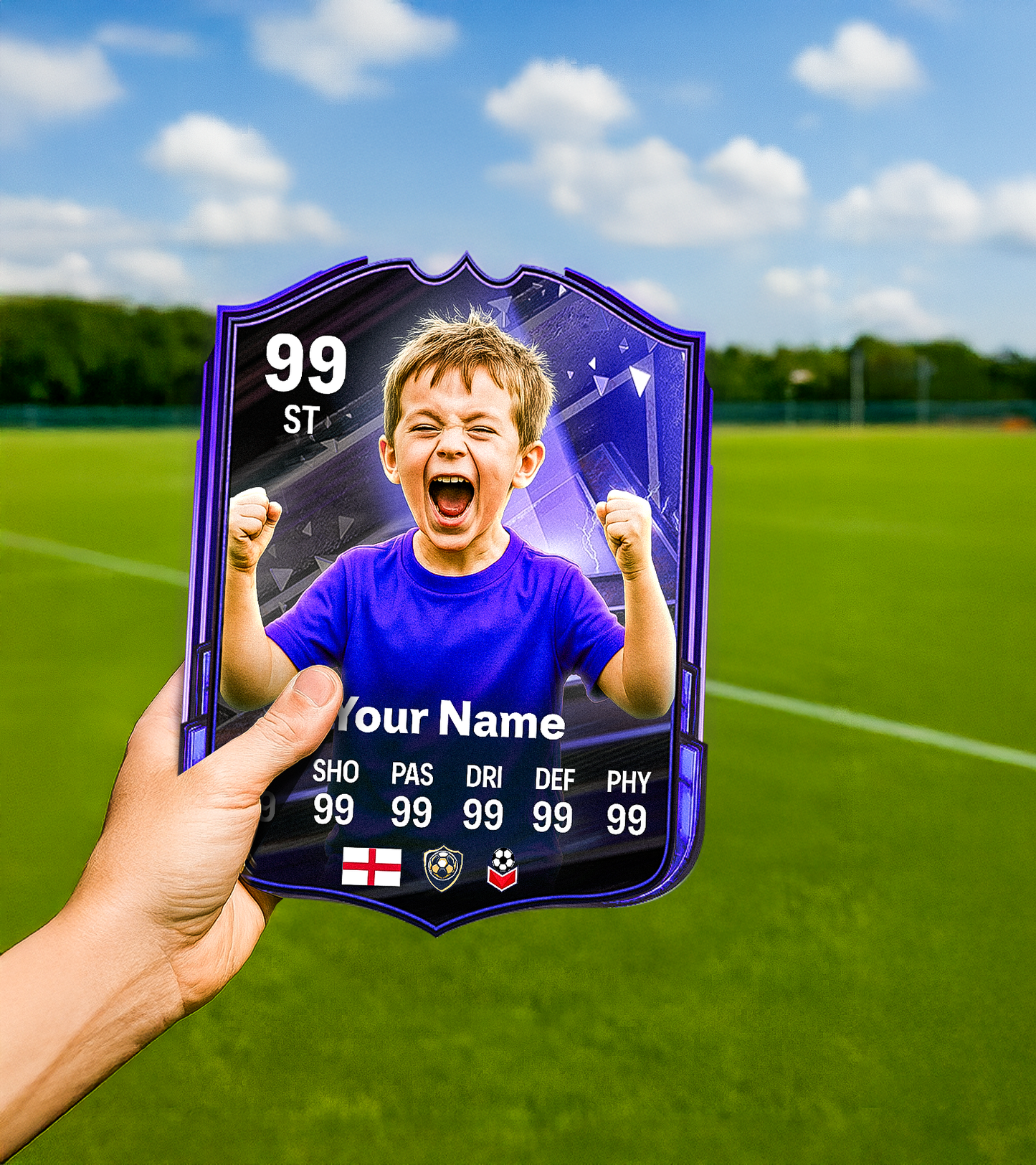 Cosmic Breakers Printed Football Card