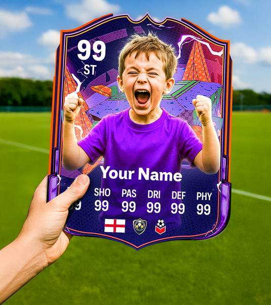 Hero Printed Football Card