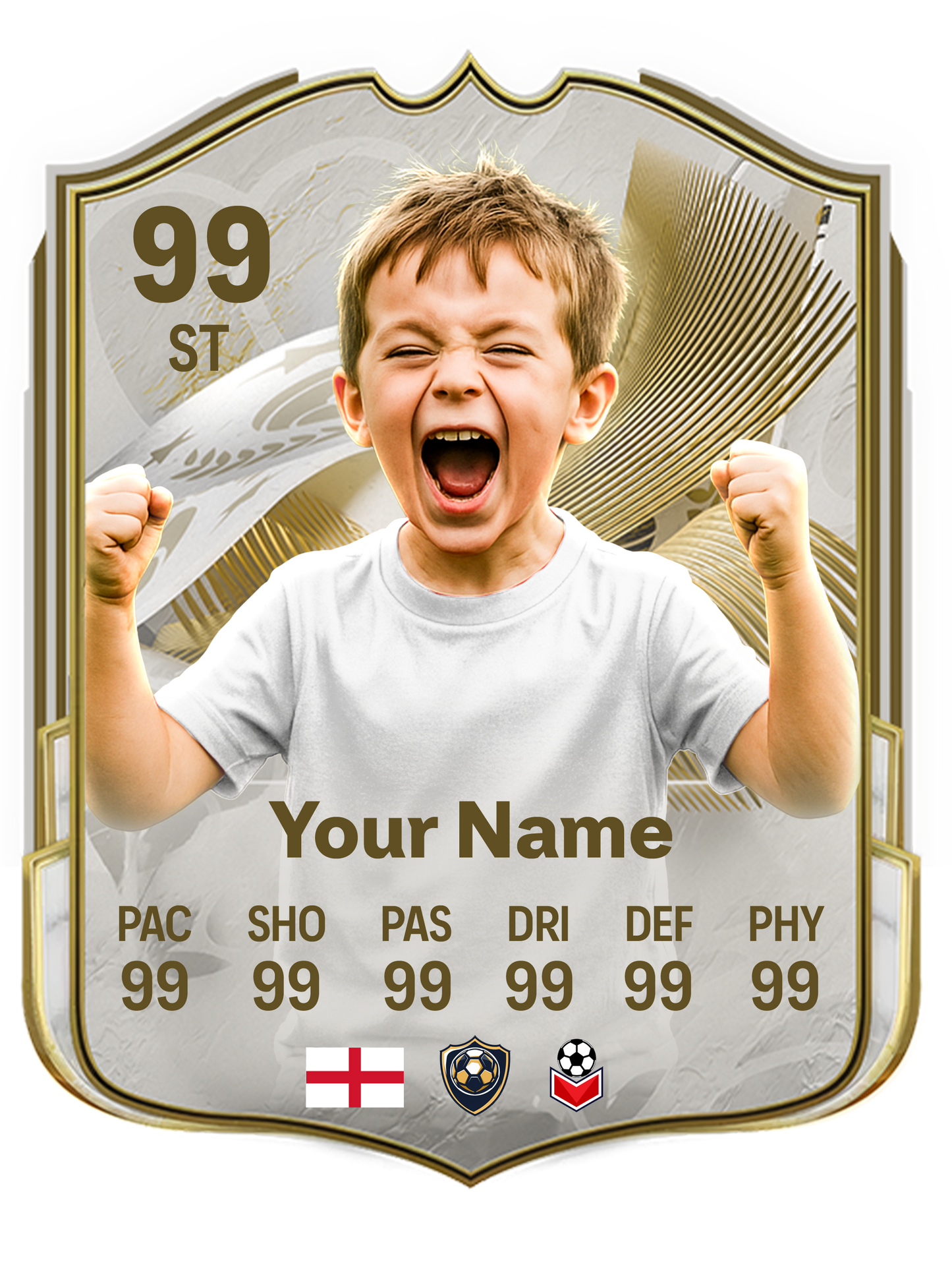 Icon Printed Football Card