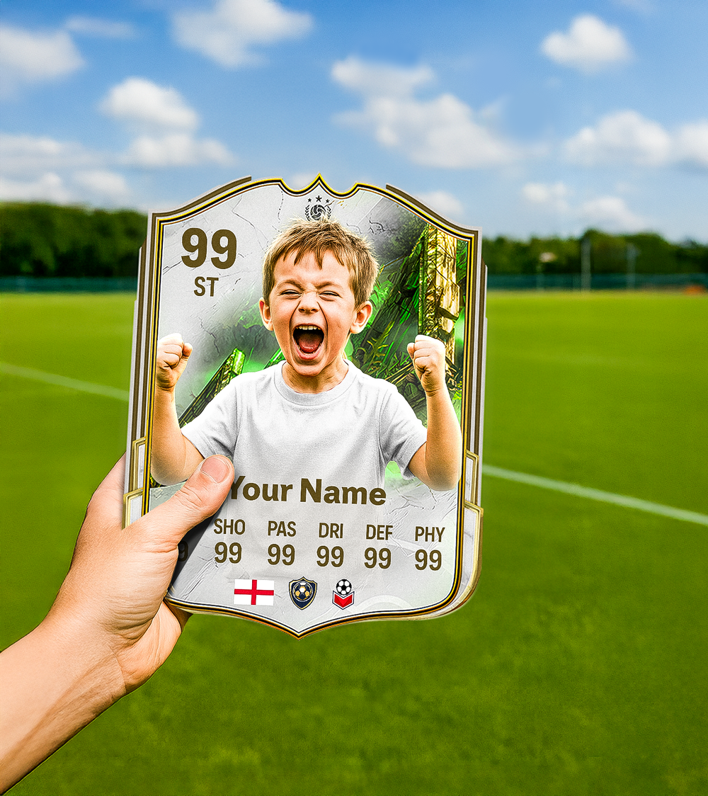 Uncharted Roots Icon Printed Football Card