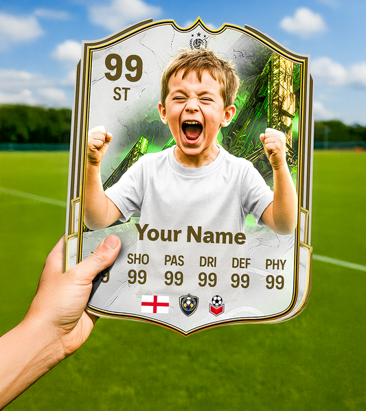 Uncharted Roots Icon Printed Football Card
