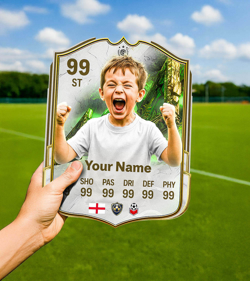 Uncharted Roots Icon Printed Football Card