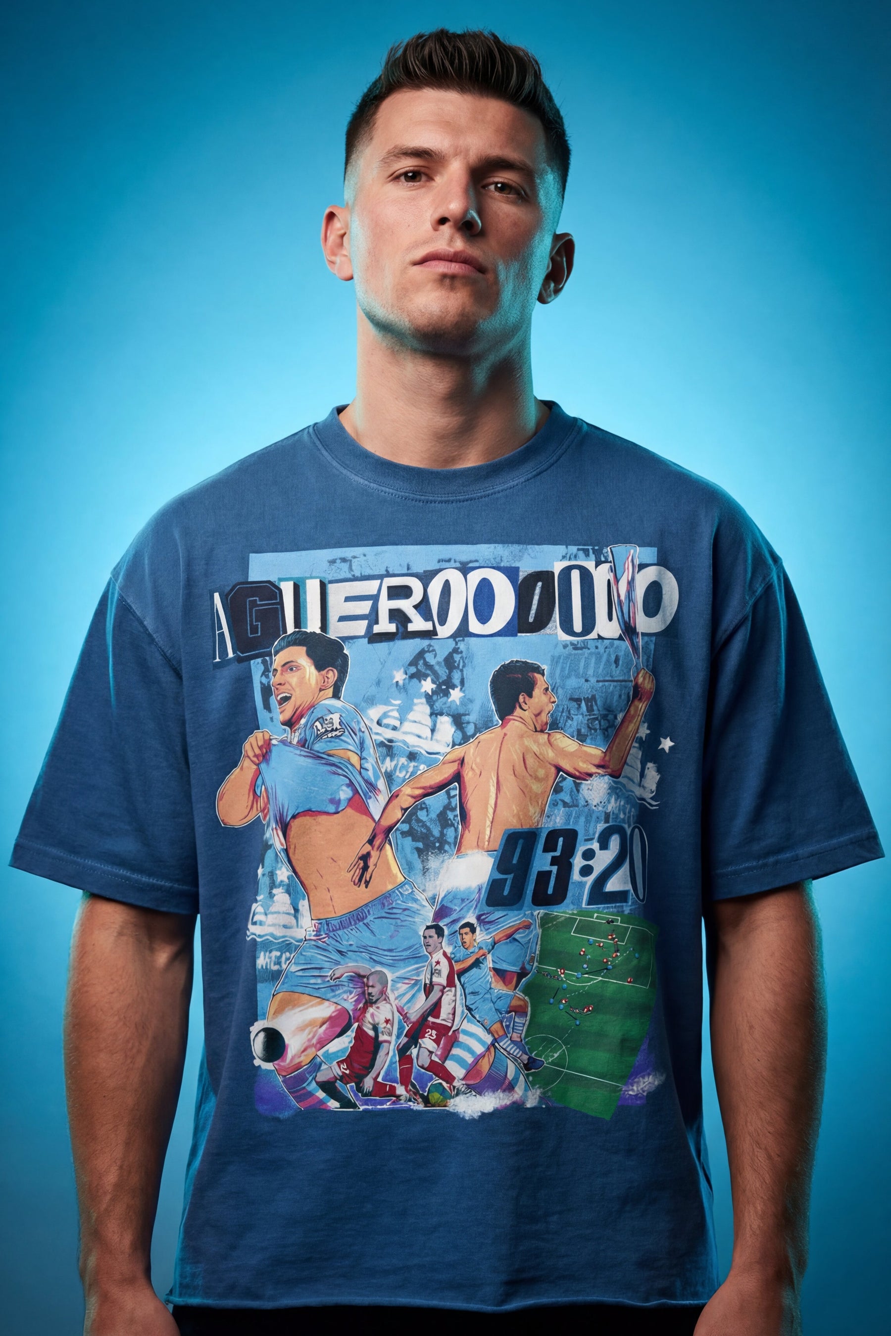 T-shirt vainqueur Aguero