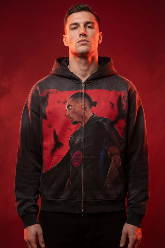 Sudadera con Capucha y Cremallera Raphinha x Batman