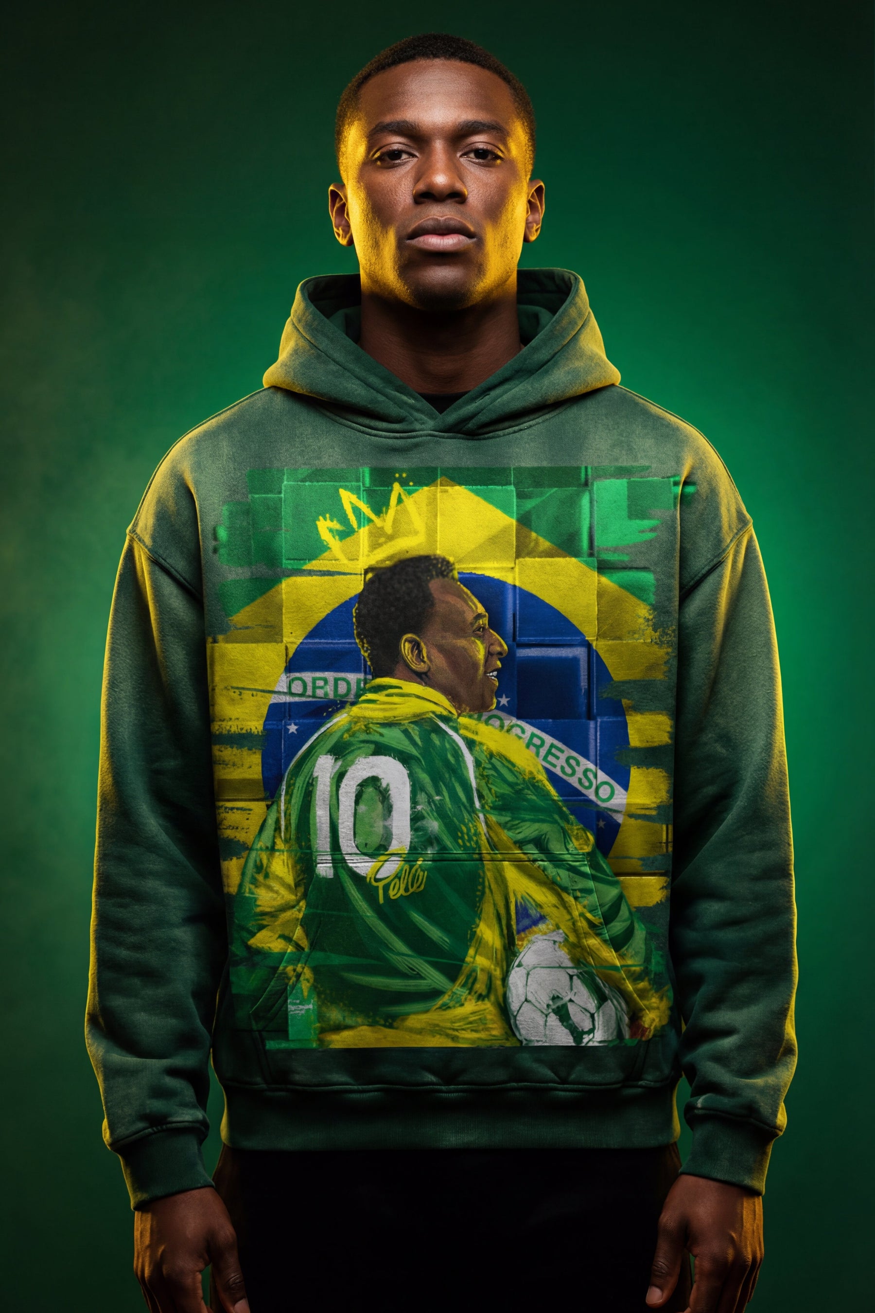 Sweat à capuche Roi Pelé