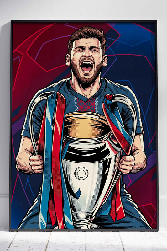 Kvara UCL Champions Poster