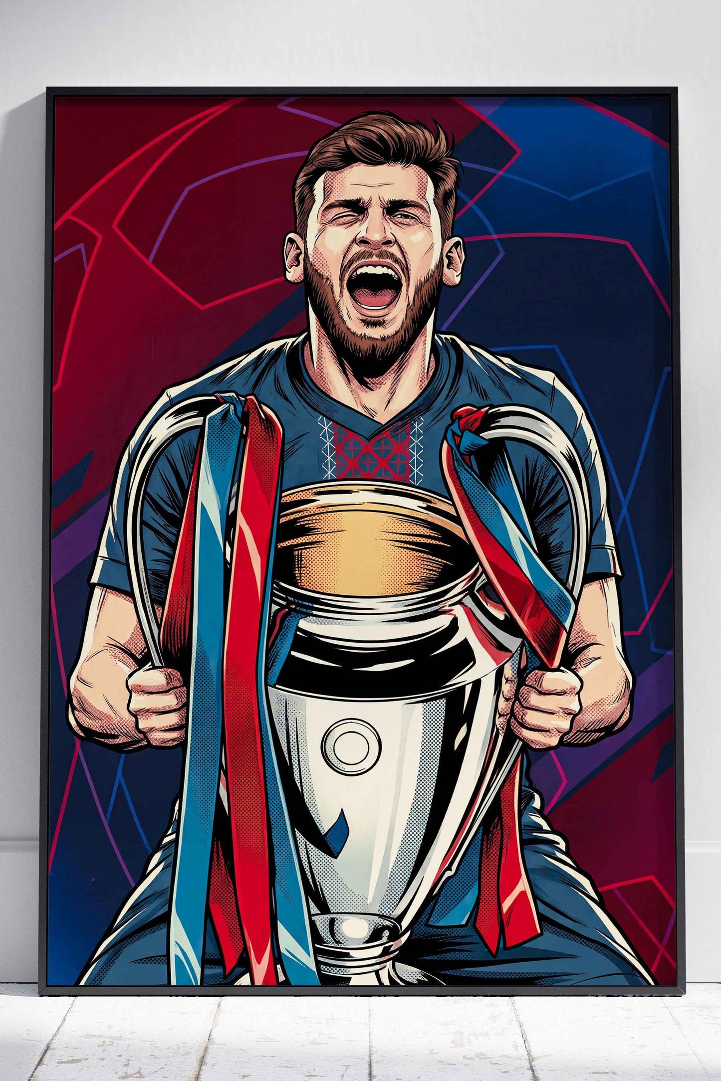 Kvara UCL Champions Poster
