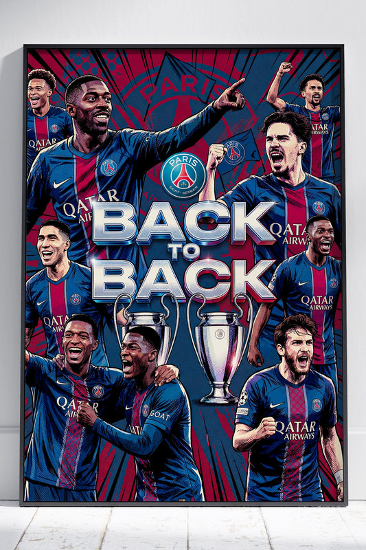 PSG UCL Champions Poster