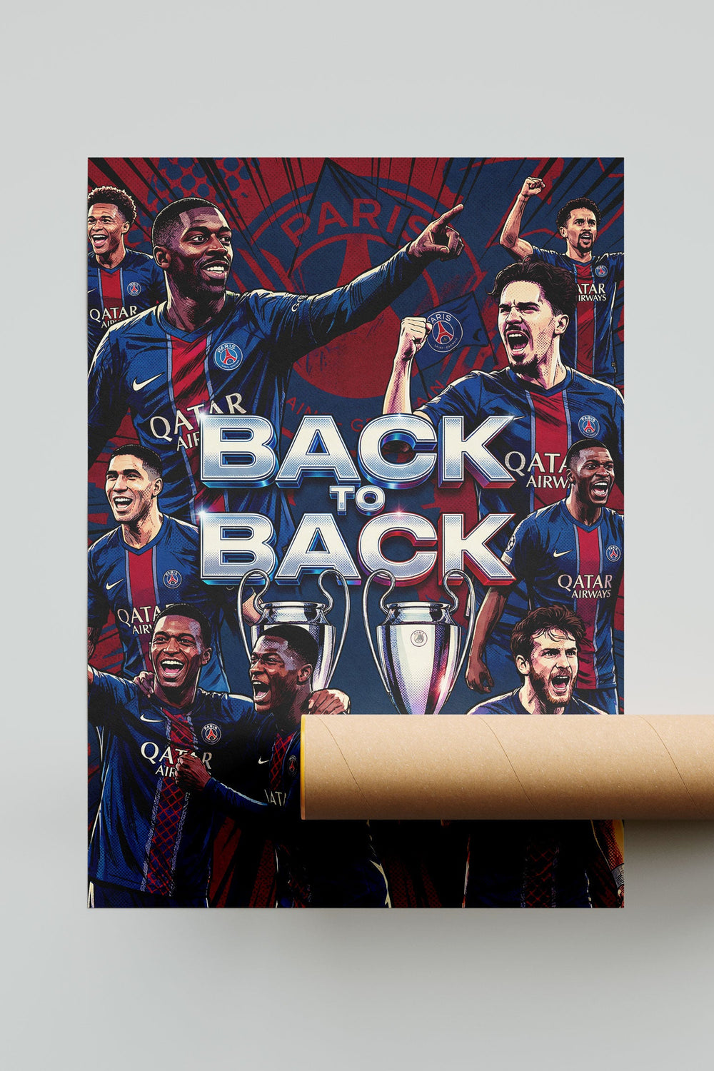 Affiche : Le PSG champion de la Ligue des Champions