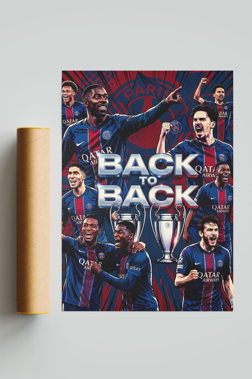 Affiche : Le PSG champion de la Ligue des Champions