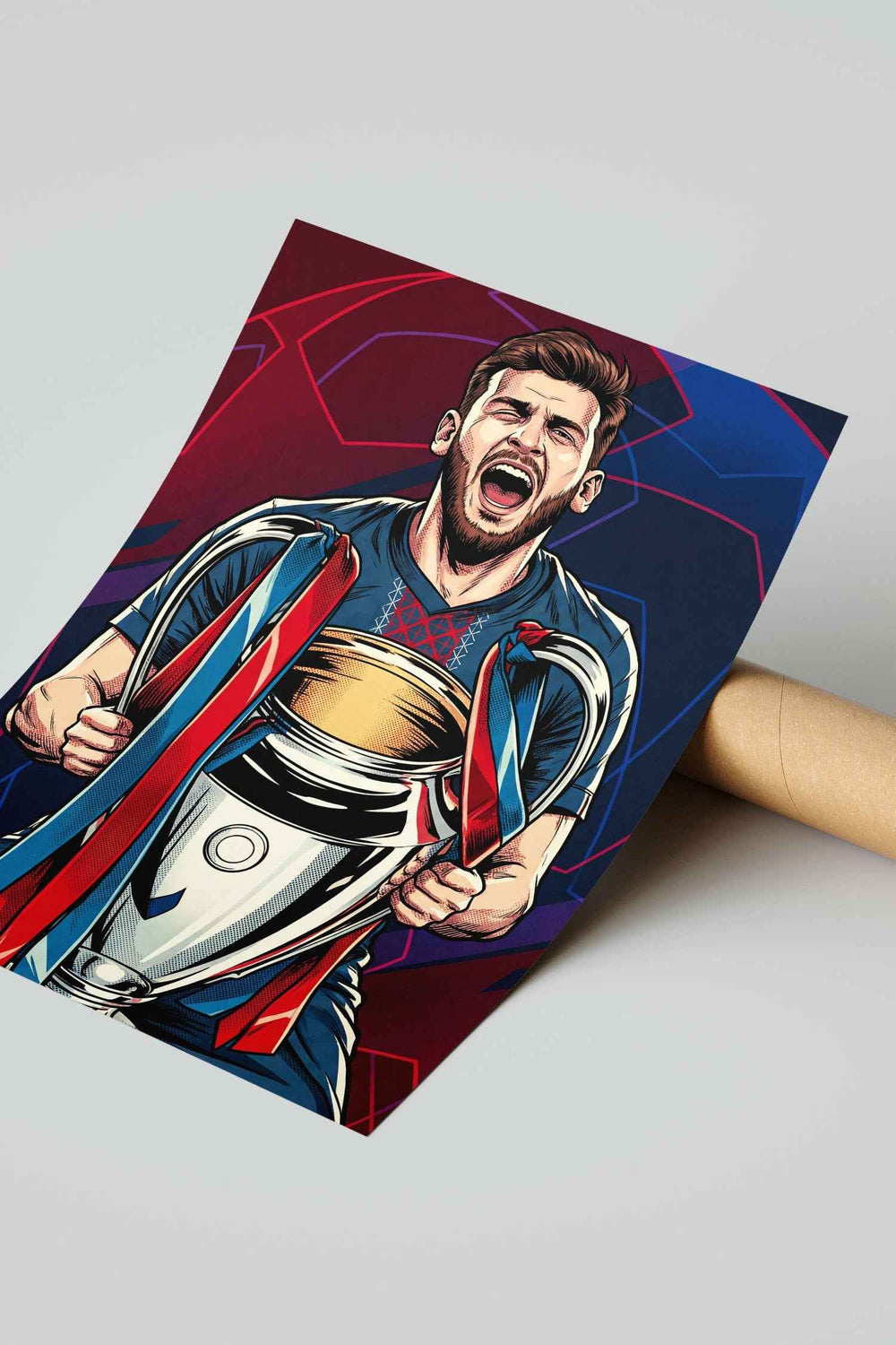 Kvara UCL Champions Poster