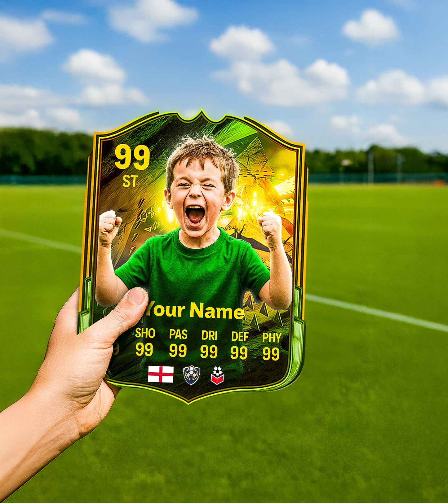 Samba Squad Printed Football Card