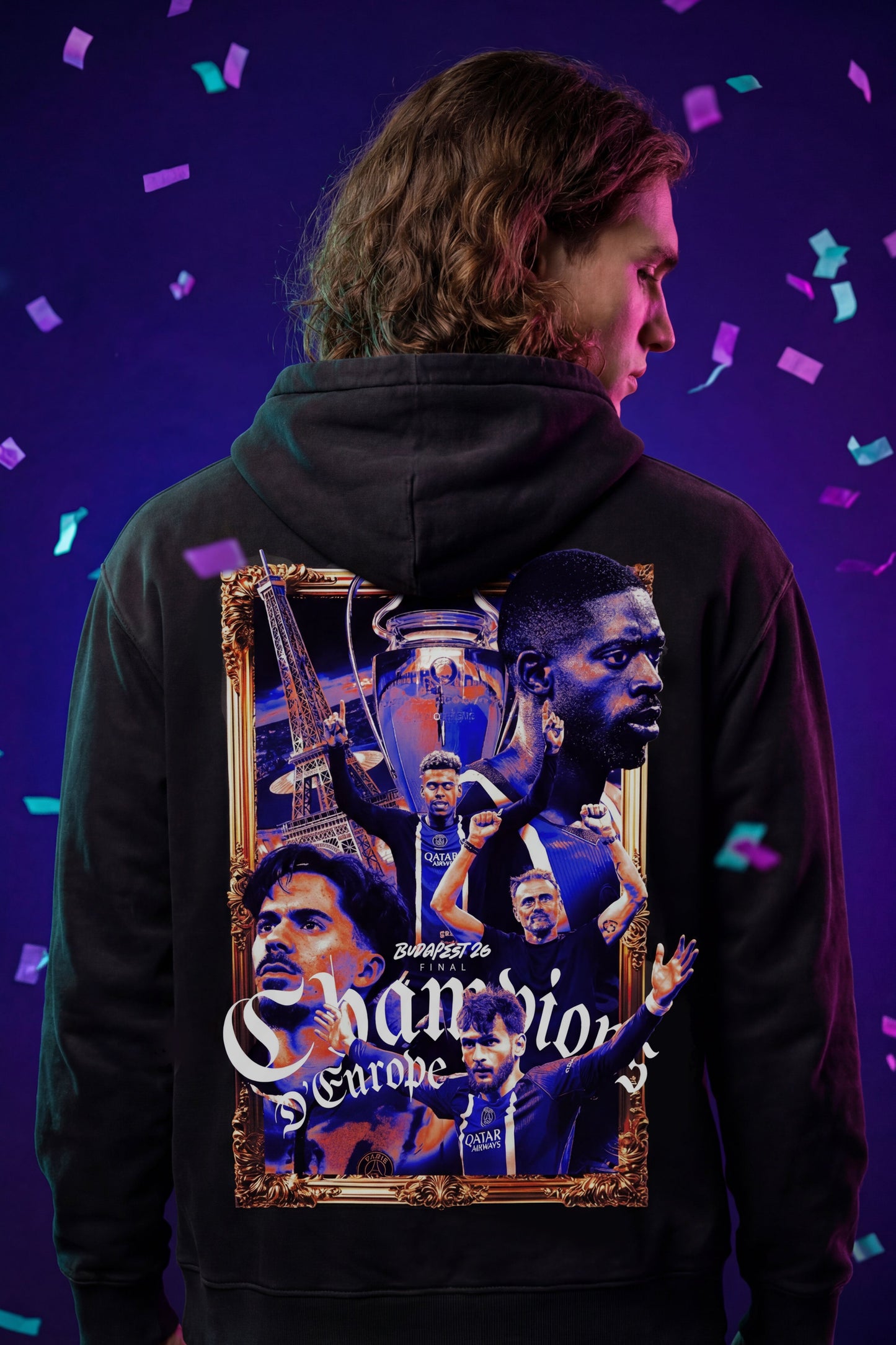 Champions D'Europe PSG Hoodie
